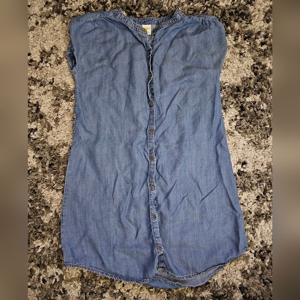 Girls Crazy 8 Denim Tunic Top Dress Size Medium 7/8